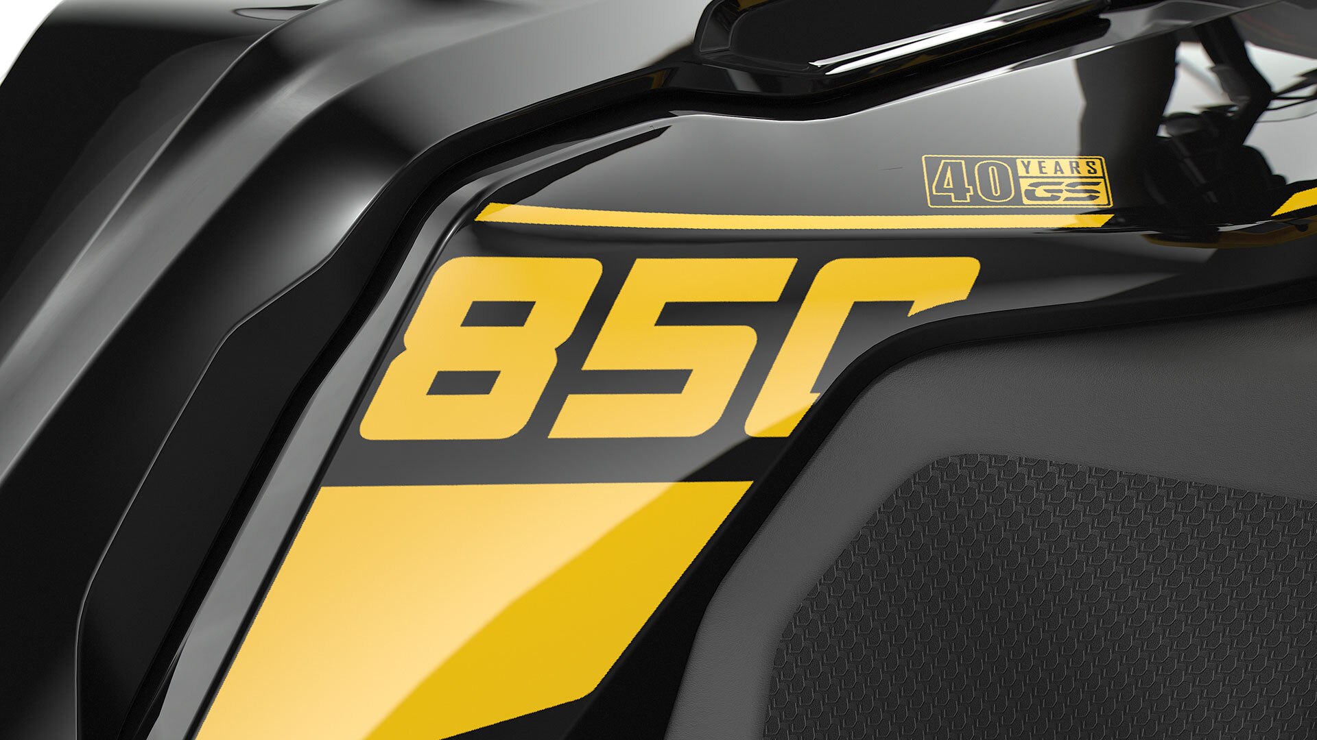 Sarı renkli 40 Years GS yazısı | BMW Motorrad Türkiye