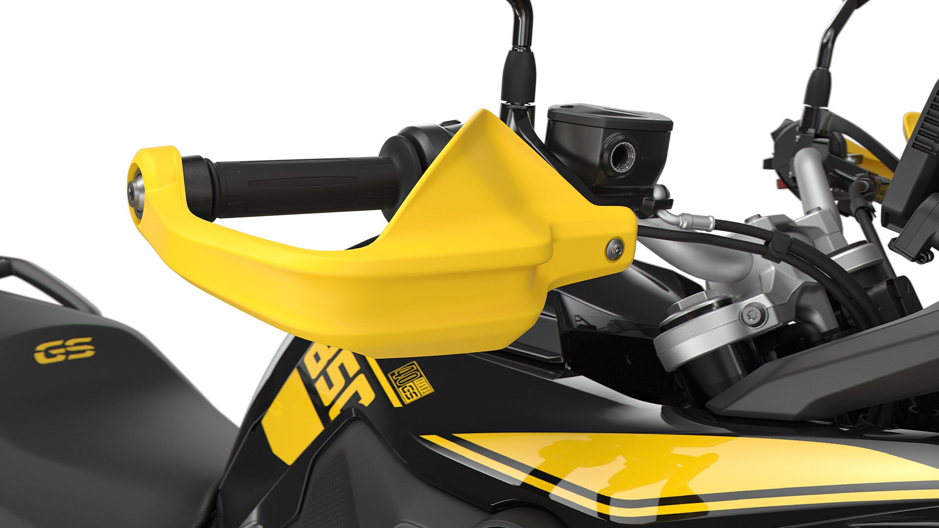 Görsel açıdan öne çıkan bir özellik olarak sarı elcik koruması | BMW Motorrad Türkiye