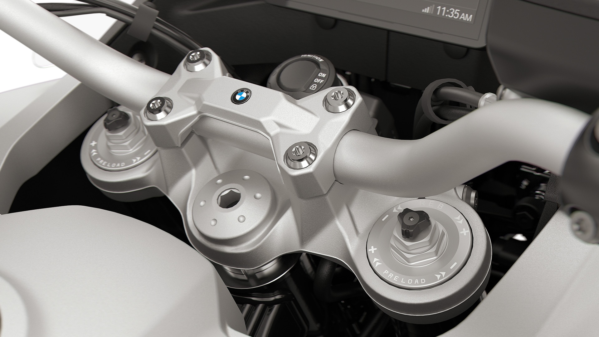 BMW Motorrad F 900 GS Adventure üzerindeki ayarlanabilir çatal