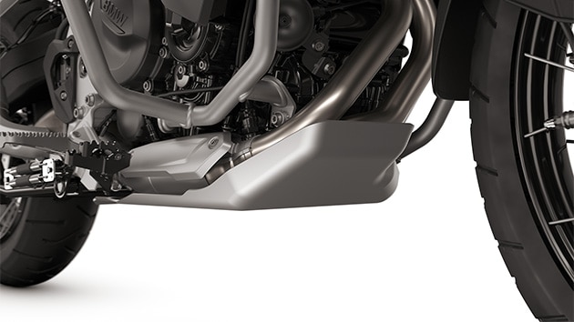BMW Motorrad F 900 GS Adventure’ın standart alüminyum gövde altı koruması