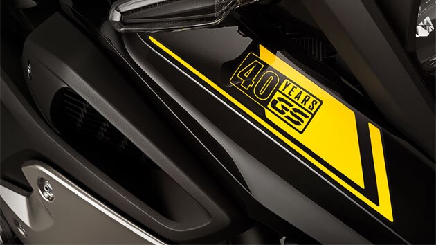 “40 years GS” çıkartmasına sahip ön bölüm | BMW Motorrad Türkiye