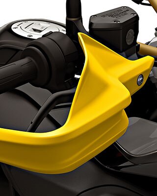 Görsel açıdan öne çıkan bir özellik: Sarı elcik koruması | BMW Motorrad Türkiye