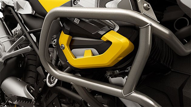 Siyah ve sarı Option 719 silindir kafası kapağı | BMW Motorrad Türkiye