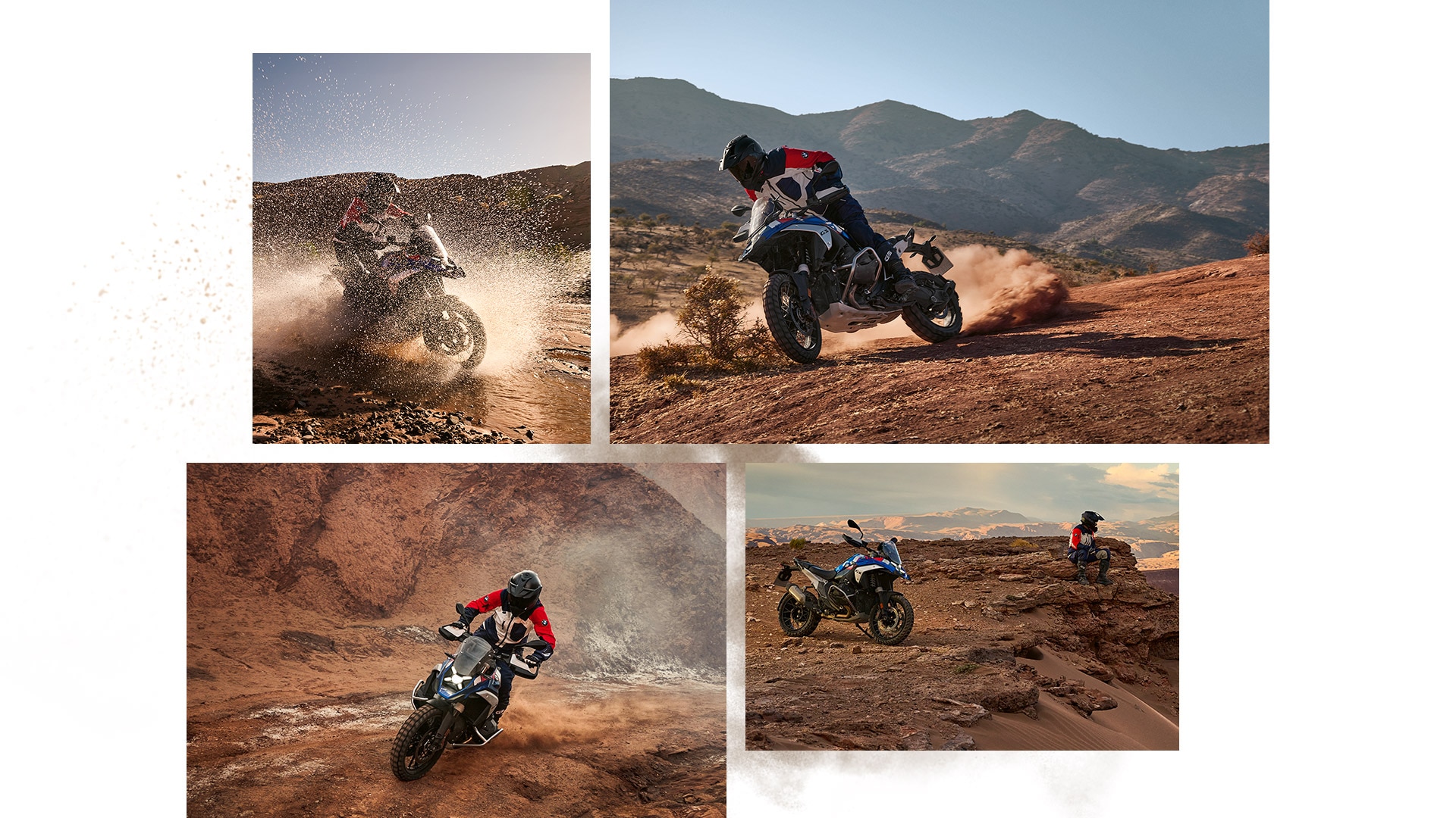 Off-road zeminde R 1300 GS Trophy kolajı