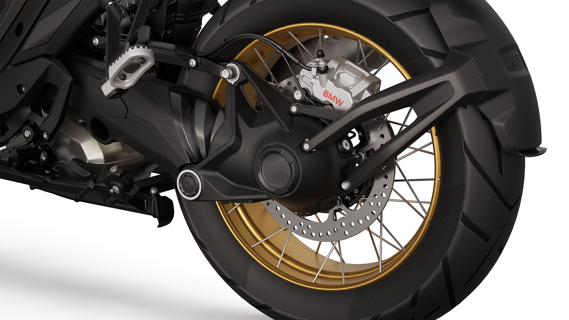 R 1300 GS Option 719 Tramuntana modelinin altın renkli tel jantları