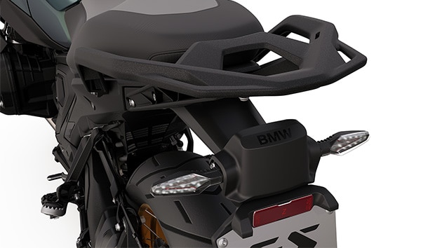 İşlevsel şekilde entegre sinyal lambaları ve arka radarıyla BMW R 1300 GS Option 719 Tramuntana