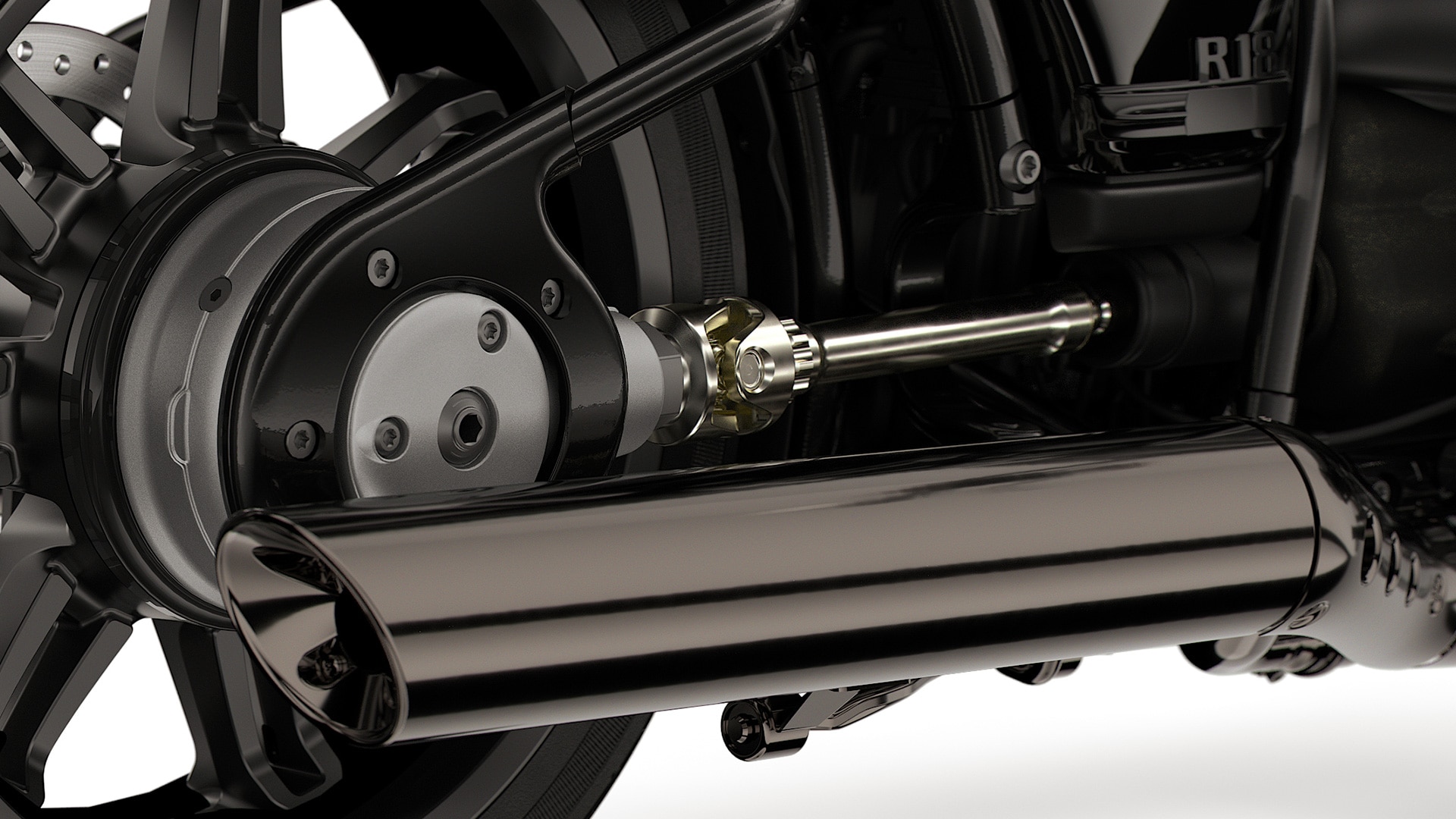 Açık kardan mili ve çift motor beşikli şasi