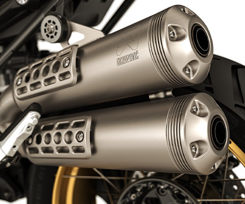 BMW R nineT Urban G/S | BMW Motorrad Türkiye - Yükseltilmiş egzoz sistemi.
