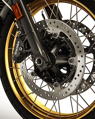 BMW R nineT Urban G/S | BMW Motorrad Türkiye - Altın renkli jantlar.