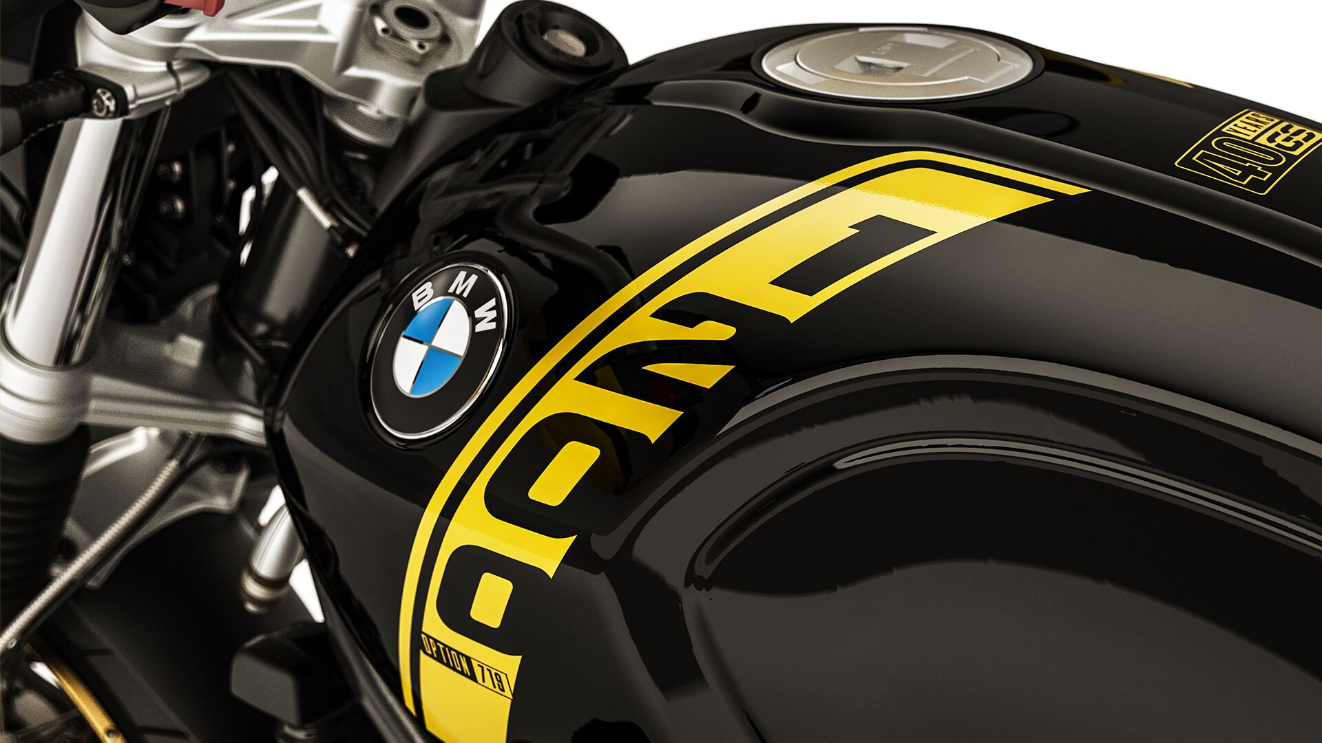 BMW R nineT Urban G/S | BMW Motorrad Türkiye - R nineT Urban G/S’in deposu üzerindeki 1200 cc yazısı.