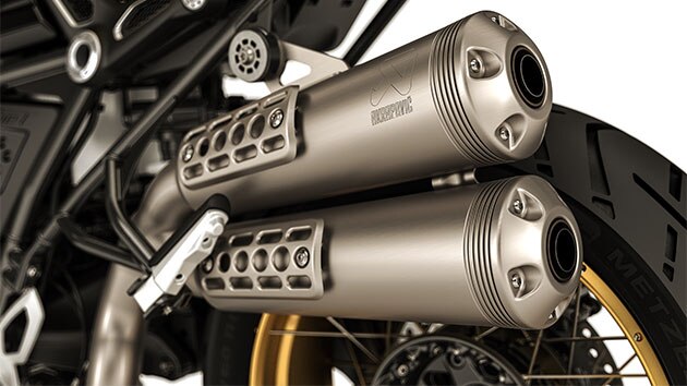 BMW R nineT Urban G/S | BMW Motorrad Türkiye - Yükseltilmiş egzoz sistemi.