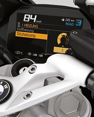 R 1250 RS'in ısıtmalı selesi
