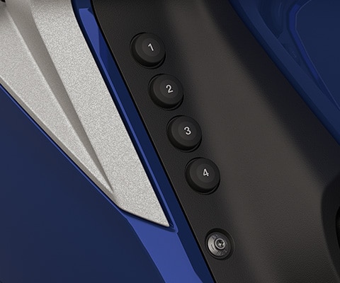 Dört adet Sık Kullanılanlar düğmesinin yakın plan görünümü.