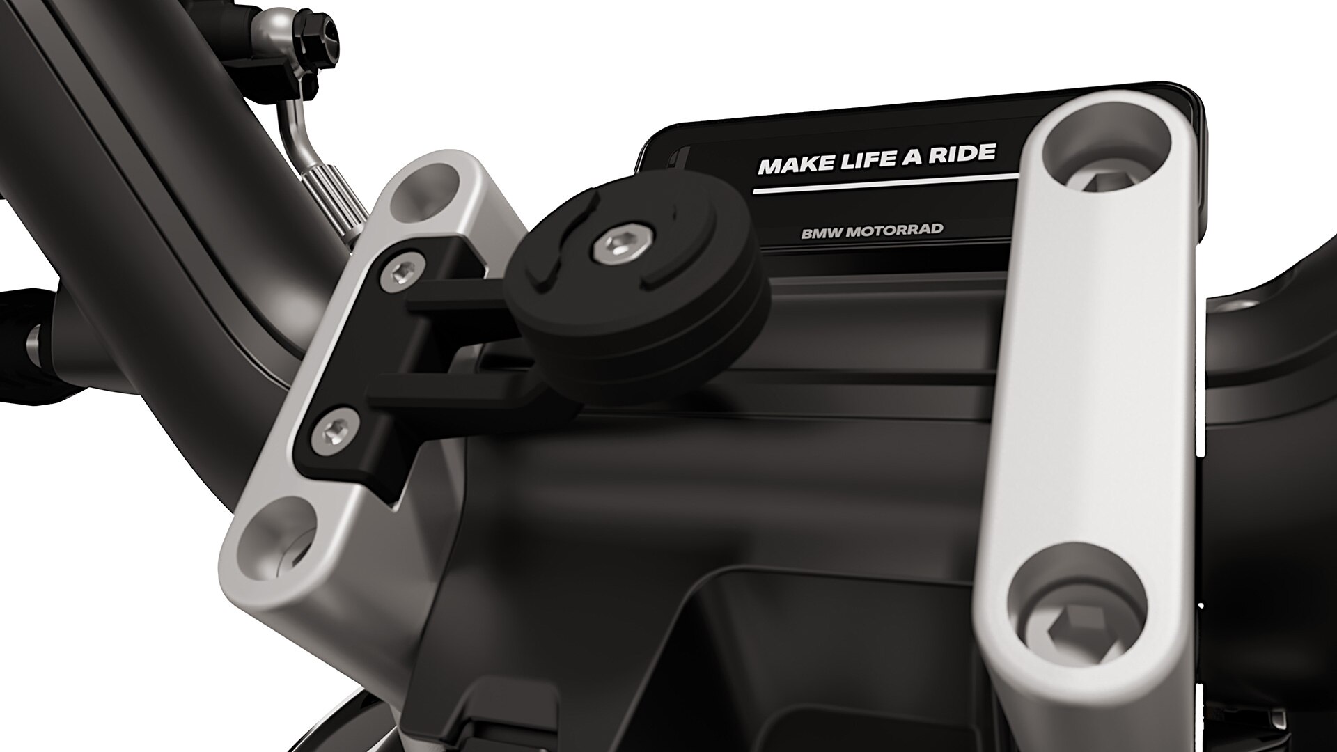 BMW Motorrad eParkourer CE 02 yüksek seviyede entegre akıllı telefon tutucu