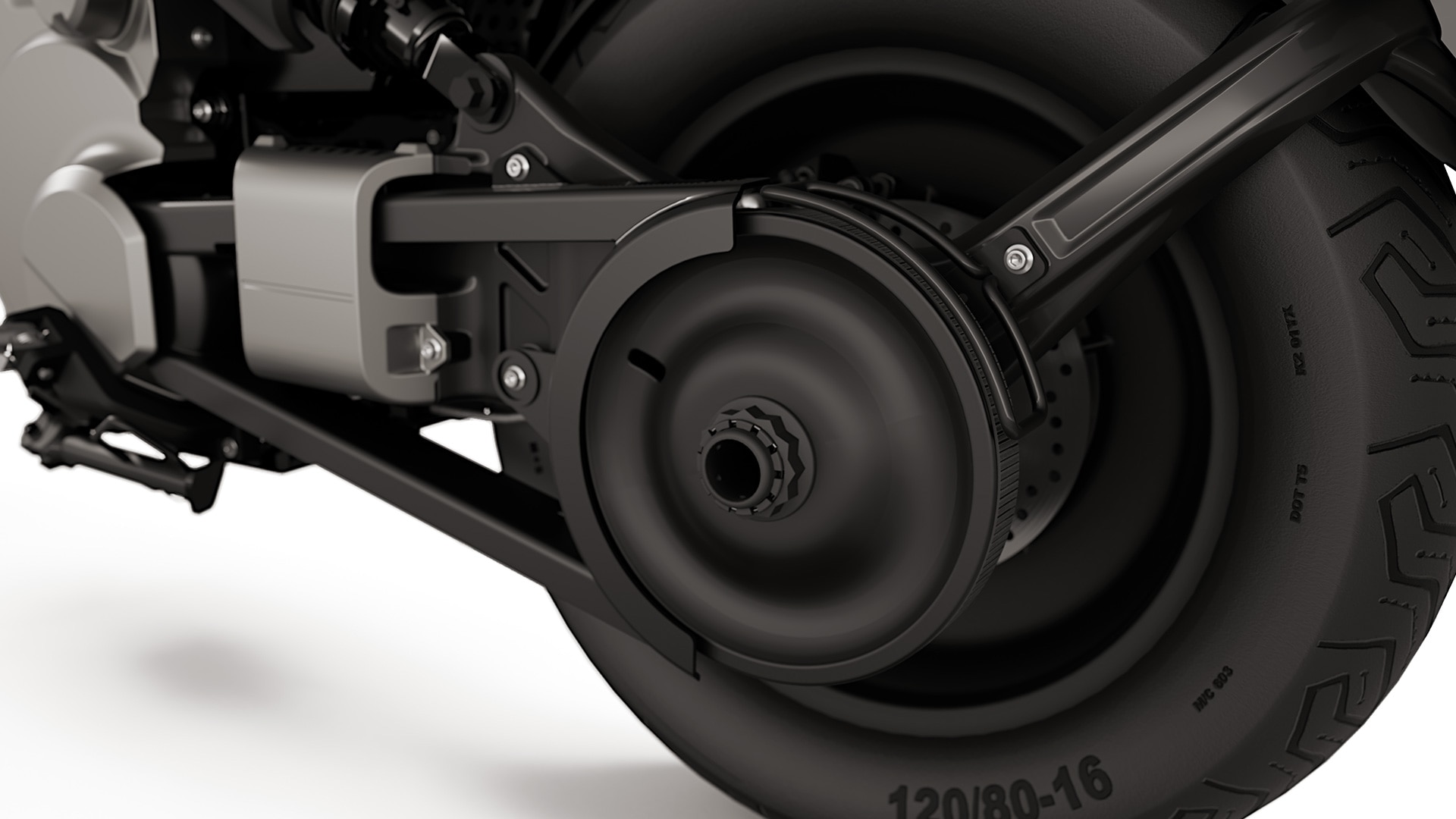BMW Motorrad eParkourer CE 02’nin arka tekerlek salıncağı